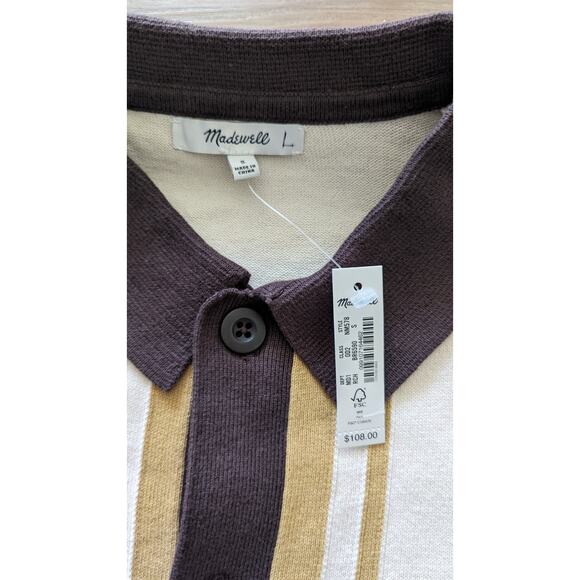 NWT Madewell Button-Up Long-Sleeve Sweater Polo in Small - Picture 5 of 6